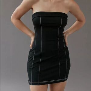 Urban Outfitters Kristy Knit Corset Tube Black Mini Dress Size XS
